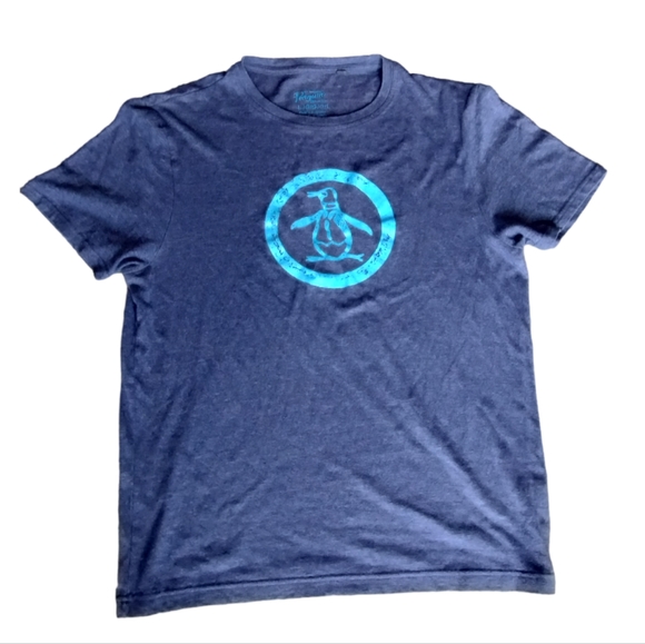 Original Penguin Blue Short Sleeve T-Shirt - Picture 1 of 7